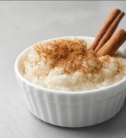 Arroz Doce Cremoso com Cravo e Canela